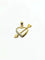 Pendentif Pendentif cœur en or jaune et blanc 18 carats 58 Facettes