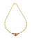 Collier Collier cœur en or 18 carats avec rubis et diamants 58 Facettes