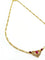 Collier Collier cœur en or 18 carats avec rubis et diamants 58 Facettes