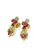 Boucles d'oreilles Boucles d’oreilles articulées en or jaune 18 carats, rubis et diamants 58 Facettes