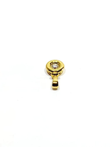 Pendentif Pendentif en or jaune 18 carats et diamant taille brillant 58 Facettes