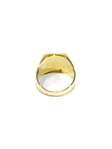 Bague 52.5 Bague chevalière en or jaune 18 carats et diamants 58 Facettes