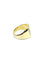 Bague 52.5 Bague chevalière en or jaune 18 carats et diamants 58 Facettes