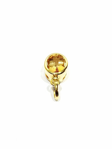 Pendentif Pendentif en or jaune 18 carats et topaze impériale 58 Facettes