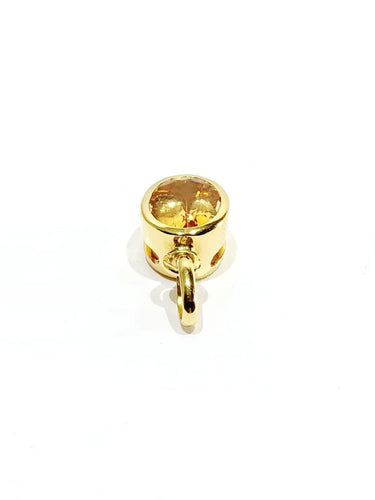 Pendentif Pendentif en or jaune 18 carats et topaze impériale 58 Facettes