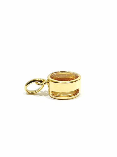 Pendentif Pendentif en or jaune 18 carats et topaze impériale 58 Facettes
