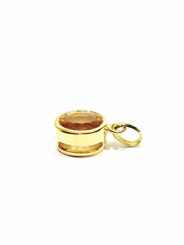 Pendentif Pendentif en or jaune 18 carats et topaze impériale 58 Facettes