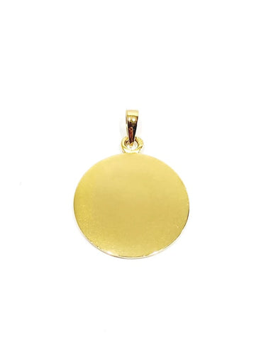 Pendentif Augis - Médaille d’amour en or jaune 18 carats 58 Facettes