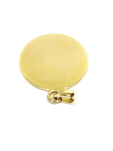 Pendentif Augis - Médaille d’amour en or jaune 18 carats 58 Facettes