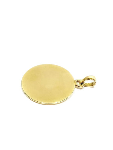 Pendentif Augis - Médaille d’amour en or jaune 18 carats 58 Facettes