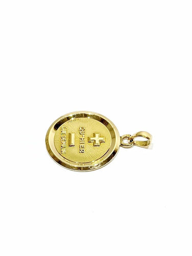 Pendentif Augis - Médaille d’amour en or jaune 18 carats 58 Facettes