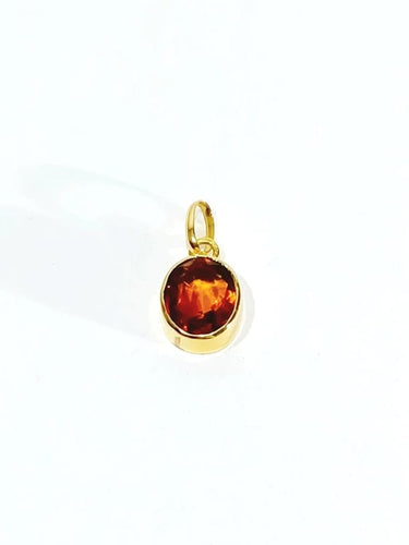 Pendentif Pendentif en or jaune 18 carats et citrine 58 Facettes
