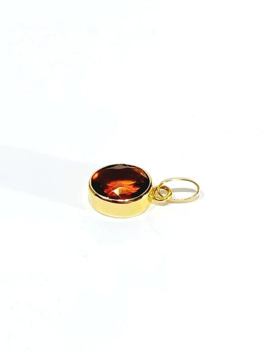 Pendentif Pendentif en or jaune 18 carats et citrine 58 Facettes