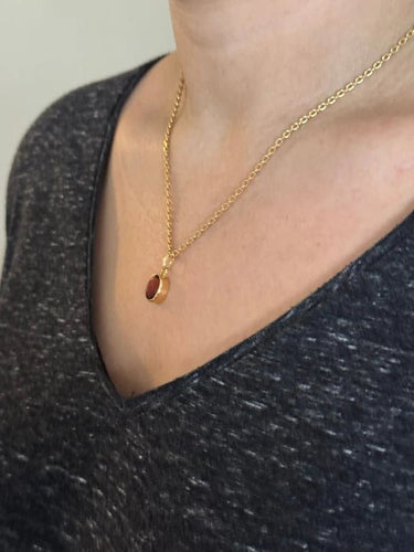 Pendentif Pendentif en or jaune 18 carats et citrine 58 Facettes