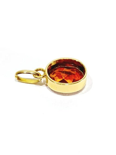 Pendentif Pendentif en or jaune 18 carats et citrine 58 Facettes