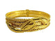 Bracelet Bracelet serpent rigide en or jaune 18 carats et rubis 58 Facettes
