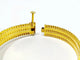 Bracelet Bracelet serpent rigide en or jaune 18 carats et rubis 58 Facettes