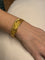 Bracelet Bracelet serpent rigide en or jaune 18 carats et rubis 58 Facettes