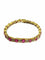 Bracelet Bracelet en or jaune 18 carats avec diamants et rubis 58 Facettes