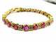 Bracelet Bracelet en or jaune 18 carats avec diamants et rubis 58 Facettes