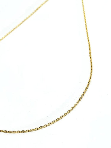 Collier Chaîne maille forçat en or jaune 18 carats 58 Facettes