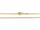 Collier Chaîne maille forçat en or jaune 18 carats 58 Facettes