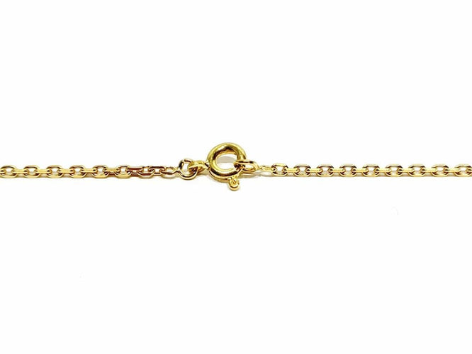 Collier Chaîne maille forçat en or jaune 18 carats 58 Facettes