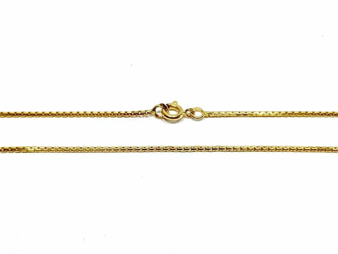 Collier Chaîne maille vénitienne en or jaune 18 carats 58 Facettes