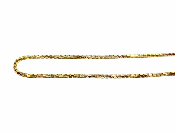 Collier Chaîne maille vénitienne en or jaune 18 carats 58 Facettes