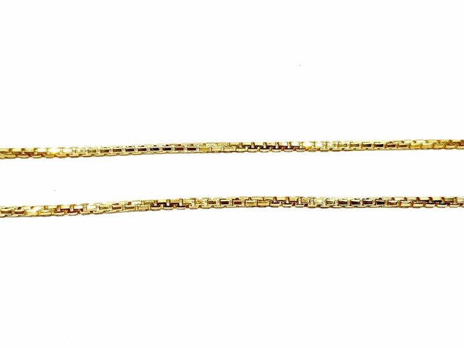 Collier Chaîne maille vénitienne en or jaune 18 carats 58 Facettes