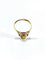 Bague 51 Bague en or jaune 18 carats avec perle 58 Facettes