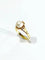 Bague 51 Bague en or jaune 18 carats avec perle 58 Facettes
