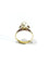 Bague 51 Bague en or jaune 18 carats avec perle 58 Facettes