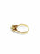 Bague 51 Bague en or jaune 18 carats avec perle 58 Facettes
