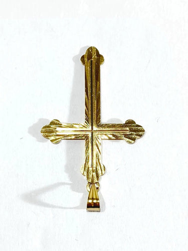 Pendentif Pendentif croix en or rose 18 carats 58 Facettes