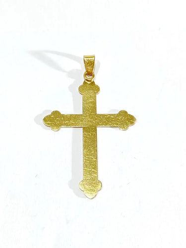 Pendentif Pendentif croix en or rose 18 carats 58 Facettes