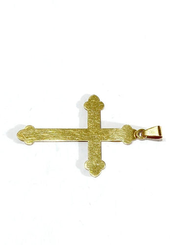 Pendentif Pendentif croix en or rose 18 carats 58 Facettes