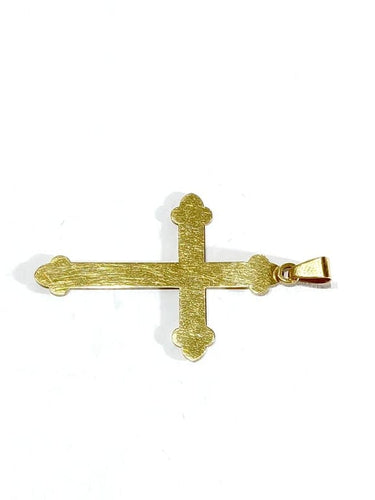 Pendentif Pendentif croix en or rose 18 carats 58 Facettes