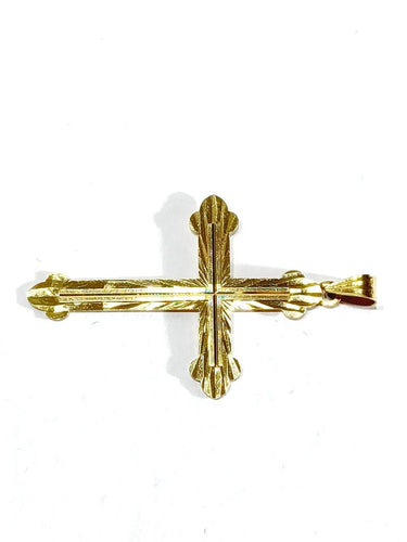 Pendentif Pendentif croix en or rose 18 carats 58 Facettes