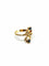 Bague 53 Bague toi et moi en or rose 18 carats, diamants et saphirs 58 Facettes