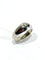 Bague 50 Bague dôme en or blanc 18 carats et diamant 58 Facettes
