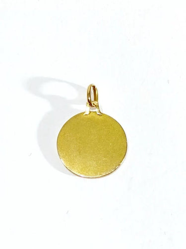 Pendentif Médaille Vierge - Pendentif en or jaune 18 carats 58 Facettes