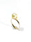 Bague 53.5 Bague en or jaune 18 carats et perle 58 Facettes
