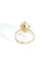 Bague 53.5 Bague en or jaune 18 carats et perle 58 Facettes
