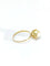 Bague 53.5 Bague en or jaune 18 carats et perle 58 Facettes