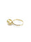 Bague 53.5 Bague en or jaune 18 carats et perle 58 Facettes