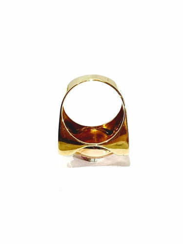 Bague 54 Constellation - Bague en or rose et rubis synthétiques 58 Facettes
