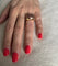 Bague 54 Constellation - Bague en or rose et rubis synthétiques 58 Facettes