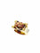 Bague 54 Constellation - Bague en or rose et rubis synthétiques 58 Facettes