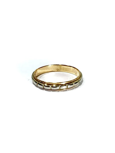 Bague 51 Alliance - Bague en or rose et blanc 18 carats 58 Facettes